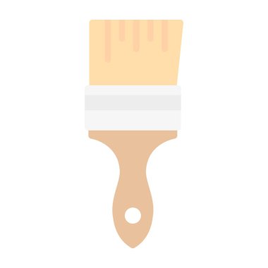 Boya fırçası simgesinin vektör illüstrasyonu