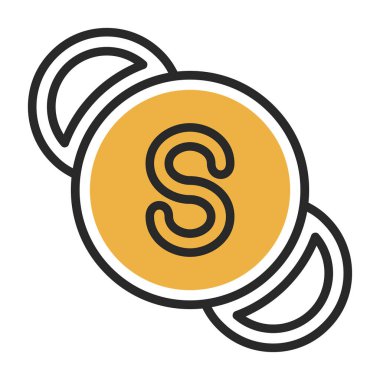 Sikke vektörü renk simgesi