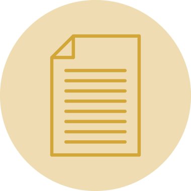 belge simgesi, vektör illüstrasyonu basit tasarım