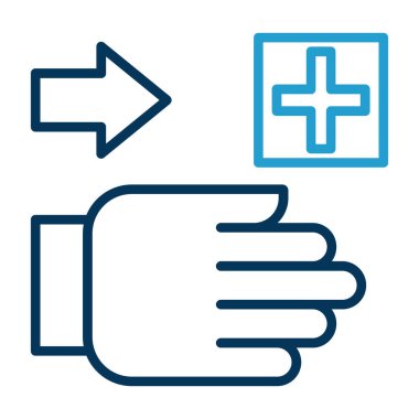 Tıbbi ve sağlık ikonu. vektör illüstrasyonu