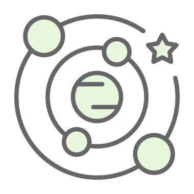 atom. Web simgesi basit tasarım