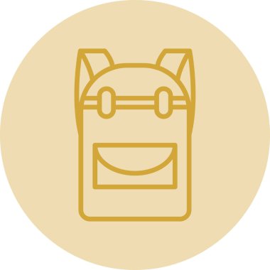 sırt çantası web simge vektör çizim