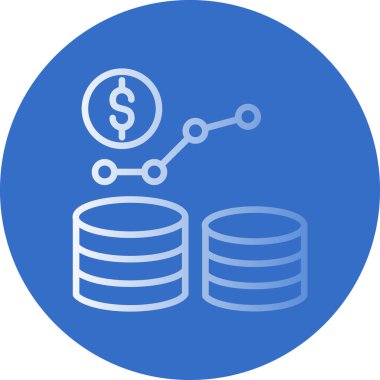 veritabanı. Web simgesi basit illüstrasyon