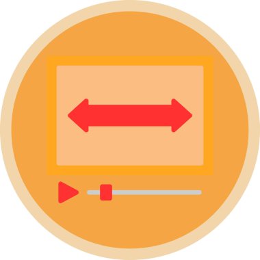 Ok. Web simgesi basit illüstrasyon