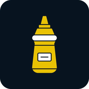 Hardal şişesinin vektör illüstrasyon simgesi 