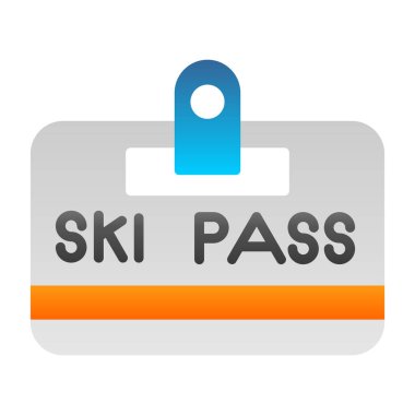 Kayak kartı. Web simgesi basit illüstrasyon         