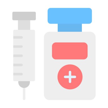 Şırınga vektör illüstrasyon tasarımı