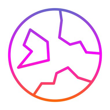 Toprak. Web simgesi basit illüstrasyon 