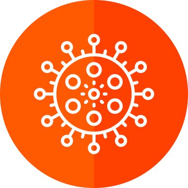 Virüs ikonu vektör illüstrasyonu