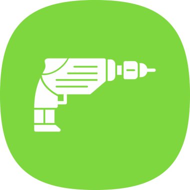 Sondaj makinesi ikon vektör çizimi