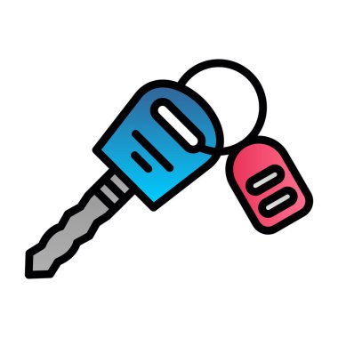 Anahtar. Web simgesi basit illüstrasyon