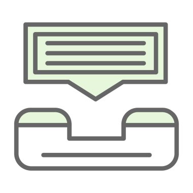 Yardım hattı web simgesi, vektör illüstrasyonu