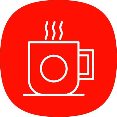 Kupa web simgesi, vektör illüstrasyonu 