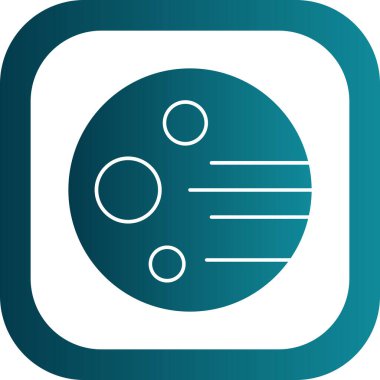 gezegen simgesi, vektör illüstrasyonu basit tasarım