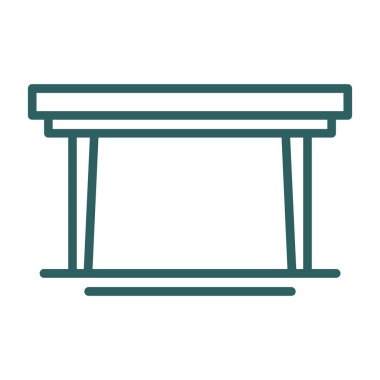 tablo stand simgesi, vektör illüstrasyonu