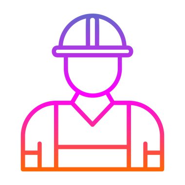 Miğfer vektör illüstrasyonlu mimar. 