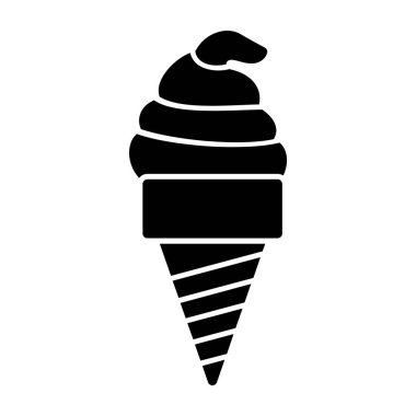 dondurma ikonu vektör illüstrasyonu