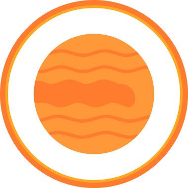 gezegen simgesi, vektör illüstrasyonu basit tasarım