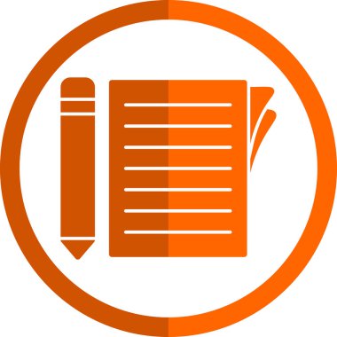 belge simgesi, vektör illüstrasyonu basit tasarım