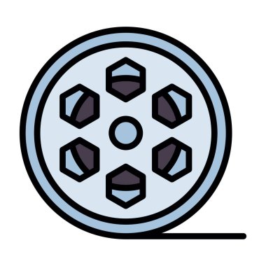 Sinema. Web simgesi basit illüstrasyon