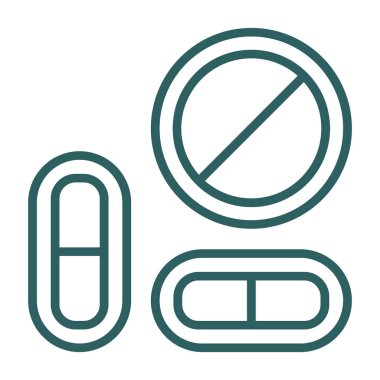 hap simgesi, vektör illüstrasyonu