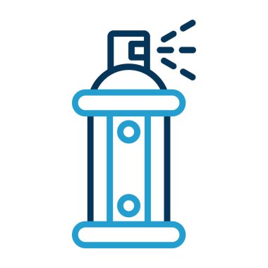 Sprey boya kutusu simgesi basit illüstrasyon