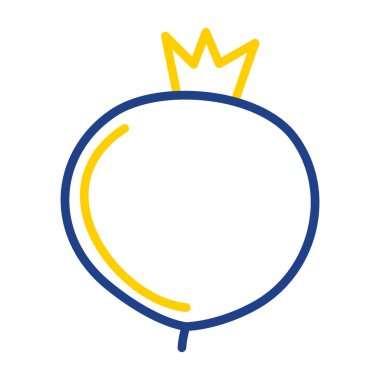 Nar meyve simgesinin vektör illüstrasyonu