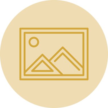 resim simgesi, vektör illüstrasyonu basit tasarım