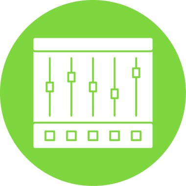 Denetleyici ya da müzik çalar simgesinin vektör çizimi 