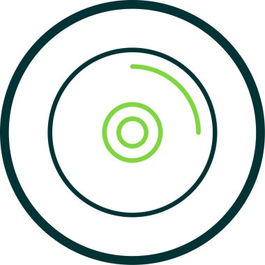 CD mi? Web simgesi basit illüstrasyon