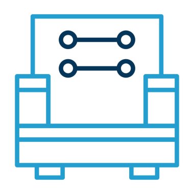 Mobilya simgesinin vektör illüstrasyonu