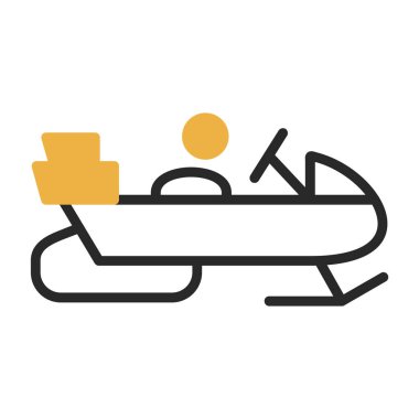 Kar mobil düz simge, vektör illüstrasyon basit tasarım