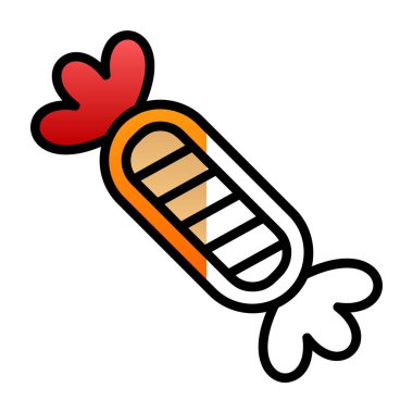 Şeker ikonunun vektör illüstrasyonu  