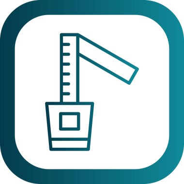 İllüstrasyon İnşaat Vinç simgesi