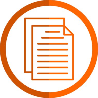 Belge. Web simgesi basit tasarım