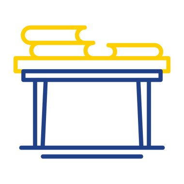 Kitap Tablosu simgesi, vektör illüstrasyonu 