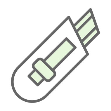 Cutter ağ simgesi vektör illüstrasyonu