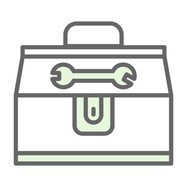 Alet çantası. Web simgesi basit illüstrasyon