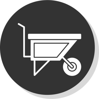 el arabası simgesi vektör illüstrasyonu 