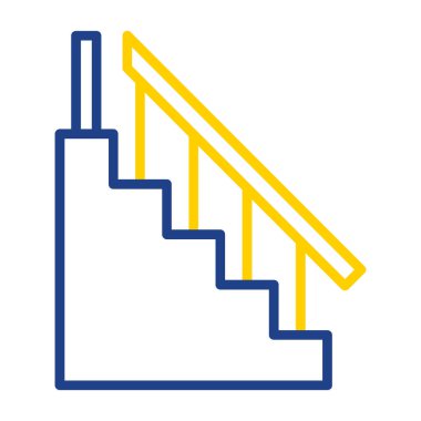 merdiven vektör düz simgesi 