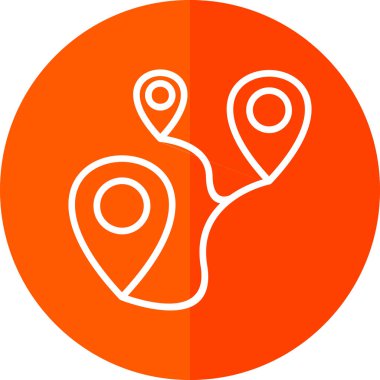 harita konum simgesi, vektör illüstrasyonu