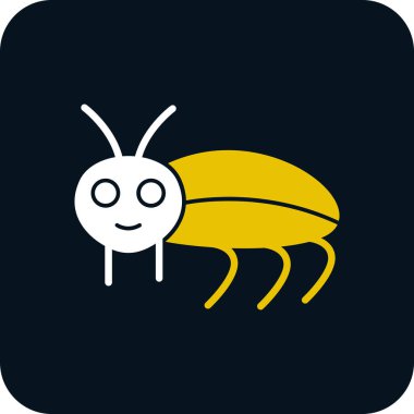 hata böceği simgesi vektör illüstrasyonu