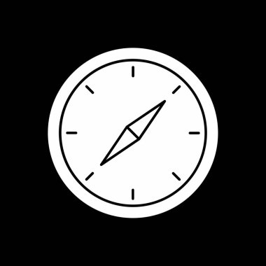 vector illustration of Compass modern icon            