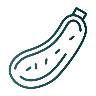 Bir muz, ikon, yiyecek vektör illüstrasyonu