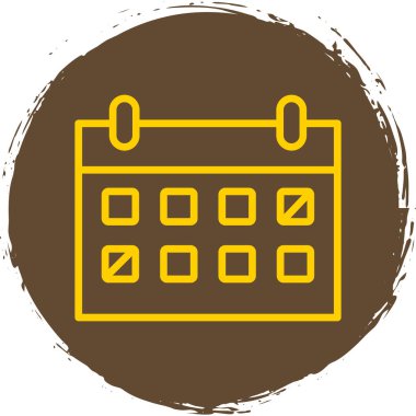 Takvim simgesi vektör illüstrasyonu