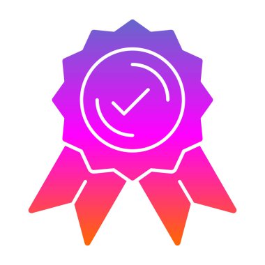 Rozet. Web simgesi basit illüstrasyon