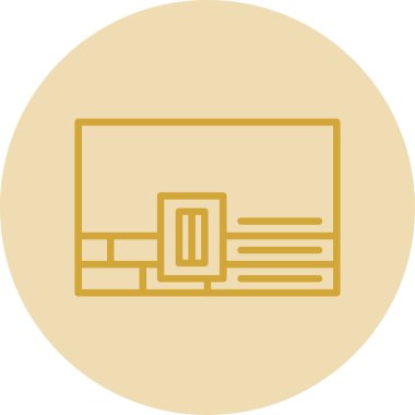 Modern dizüstü bilgisayar simgesinin vektör illüstrasyonu