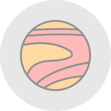 Gezegen simge vektör çizim