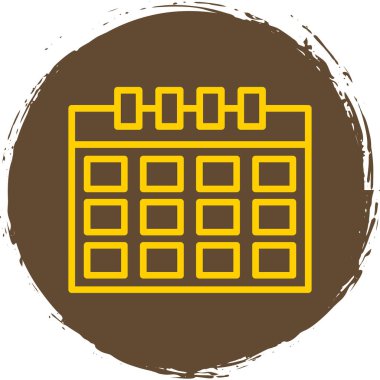 Takvim simgesi vektör illüstrasyonu