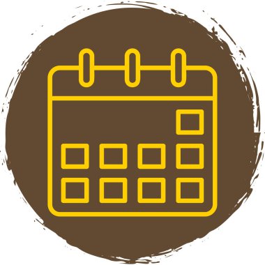 Takvim simgesi vektör illüstrasyonu